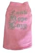 Ruff Ruff and Meow Dog Tank Top, Faith Hope Love, Pink, Medium