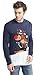 Daisysboutique Men's Holiday Reindeer Snowman Santa Snowflakes Sweater (Medium, Skiing)