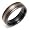 Titanium and 18k 7mm Black/Gray Band, Size 8.5