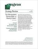 Review The Sageza Group  / Sun Microsystems: Shining Bright, or Risking Eclipse?