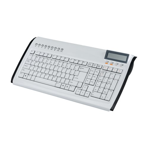 Zignum Multimedia Tastatur 7350 (englisches Layout, 9 Hotkeys, USB) wei&szlig; Preisvergleich