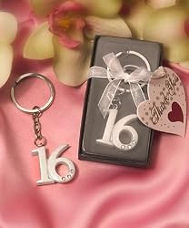 Key Ring Sweet 16 (36 per order) Sweet 16 Favors