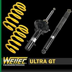 Weitec Sportfahrwerk Audi A3 Typ 8P (Sportback) Ultra GT Klemmdurchmesser VA 55mm -- Achslast VA/HA: bis 1060kg / bis 975kg -- Bj ab 8/04 -- Tieferlegung 35mm/35mm