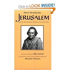 Jerusalem: Or on Religious Power and Judaism