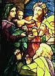 Frameable Art Card for Christmas - Adoration of the Magi in Stained Glass by Tiffany Studios