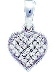 0.10CTW DIAMOND HEART PENDANT