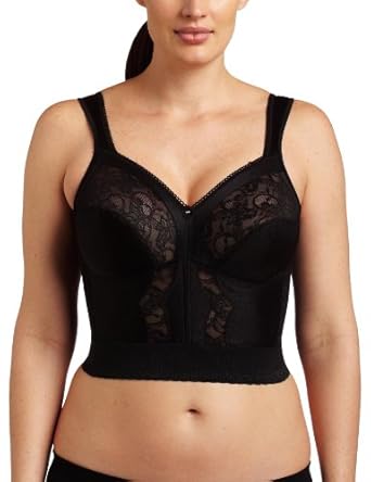 Carnival Womens Full Figured Wide Strap Longline Bra