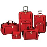 American Airlines by Olympia Summerlin 5-Piece Travel Luggage Set,
Red, One Size
