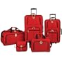 American Airlines by Olympia Summerlin 5-Piece Travel Luggage Set, Red, One Size