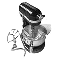 KitchenAid KP26M1XCV Professional 600 Series 6-Quart Stand Mixer, Caviar Gloss