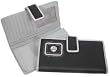 Black & Silver Collegiate Checkbook wallet w/ Silver Emblem