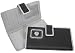 Black & Silver Collegiate Checkbook wallet w/ Silver Emblem