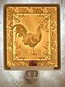 Rooster Porcelain Lithophane Night Light