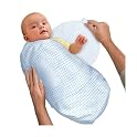 SwaddleMe Adjustable Flannel Infant Wrap - Blue Gingham (Large)