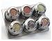 Kitchen & Housewares : Lipper See & Store Stainless Steel Spice Rack With 6 Magnetic Backed Containers