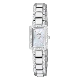 Citizen Women's Eco-Drive Normandie White Resin Watch #EG2710-89D