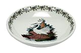 Portmeirion Birds of Britain Earthenware 10-1/2-Inch Low Pasta Bowl