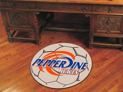 Buy Pepperdine Waves NCAA Soccer Ball Round Floor Mat (29) by Fan Mats