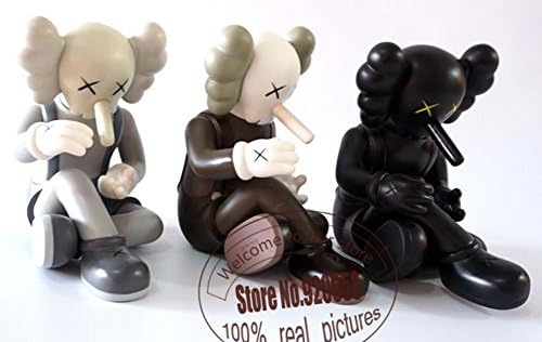 New arrival !11 inch GISWIL kaws this is not a toy exhibition 3 color black brown and grey (Brown)
