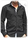 Milano Exclusive Herrenhemd, Slim Fit, Gr. S - XXL, schwarz, langarm