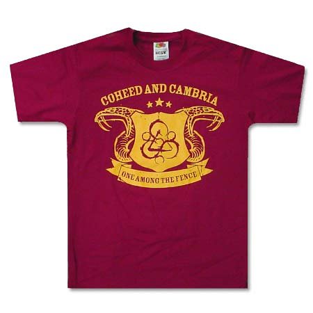 Coheed And Cambria Snakes - Maroon T-Shirt TSHIRT