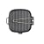 Chasseur Cast Iron Smooth Base Square Grill Pan with Wire Handle