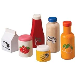PLAN TOYS Wooden Play Food - Food & Beverage Set