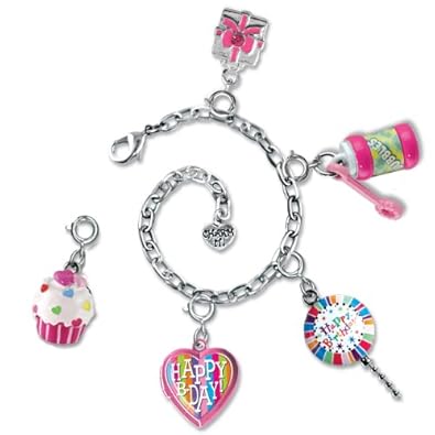 Cheap Girls Jewelry CHARM IT! Happy Birthday Charm Bracelet & 5 Charm Set in Jewelry Box For Sale