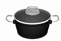 Fissler Kochtopf Black Edition 20 cm, 2,6l silber
