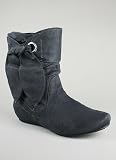 Bow Trim Suede Boot