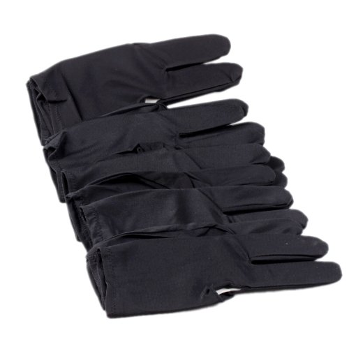 10 Pcs Billiard Shooters 3 Finger Glove Pool Snooker Cue Glove