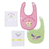 iPlay Little Ones Bib & Burp Pad Set -Girl