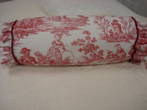 RED TOILE NECK ROLL