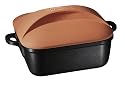 Berndes Multitopf+Quadrotopf Terracotta mit Tondeckel 28 cm blau