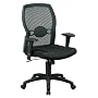 Office Star WORKSMART 599302 Screen Back Chair with Mesh Seat