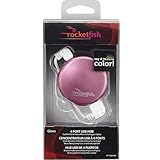 Rocketfish - 4-Port USB 2.0 Hub - Metal Pink
