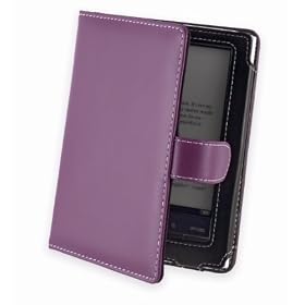 Cover-Up Etui housse cuir pour Sony PRS-350 Pocket Edition (style livre) - Pourpre