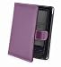 Cover-Up Etui housse cuir pour Sony PRS-350 Pocket Edition (style livre) - Pourpre