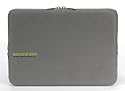 Tucano Second Skin Script Microfiber-Hülle mit Displayschutztuch für MacBook Pro 33,8 cm (13,3 Zoll) grau