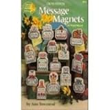 Cross Stitch Message Magnets on Vinyl-Weave