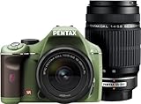 PENTAX デジタル一眼レフカメラ K-x ダブルズームキット オリーブ/ブラウン 018