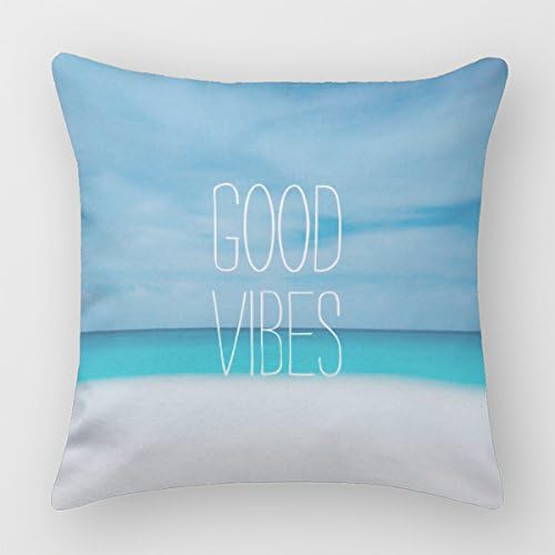 Square (Set of Two) Throw Pillowcase Sofa Bed Pillow Cover Decorative Cushions (18" X 18" ) Namaste Funny Quote Pillowcase