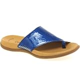 Gabor Lanzarote Toe Loop Mules Azur Patent 5 / 38