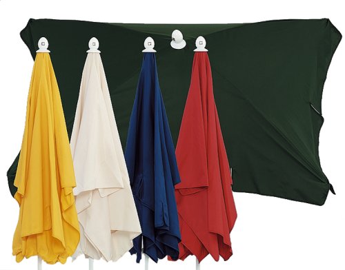 Sonntex Sonnenschirm 200x150/4 \Sky\, Polyesterbezug blau im Preisvergleich 
