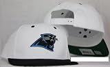 Carolina Panthers Snapback white / Black Two Tone Adjustable Plastic Snap Back Hat / Cap