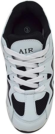 Shoelace Air Shoes Roller Sneakers (Little Kid/Big Kid) (283) White/Black 4