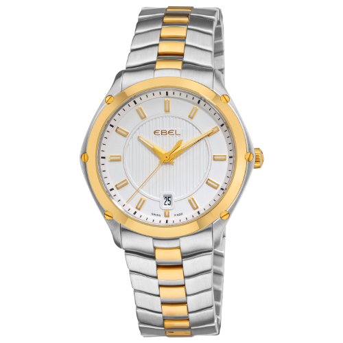 Ebel Men's 1955Q41/163450 Classic Sport Two Tone Silver Dial Watch