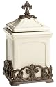Arthur Court Fleur-De-Lis Tuscan 12-Inch Canister