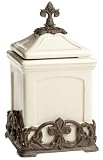 Arthur Court Fleur-De-Lis Tuscan Canister, 11-Inch