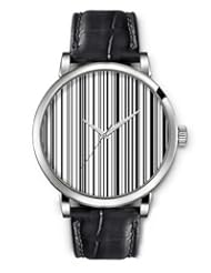 SPRAWL Aanalog Fashion Series Silver Ladies Watches of Genuine Black Leather Strap,Unique Wrist Watch for Women Girls Designed with Barcode
